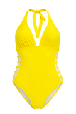Luxe Cutout One-Piece Yellow Sunshine
