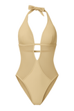 Sandstone Mesh Cutout One-Piece
