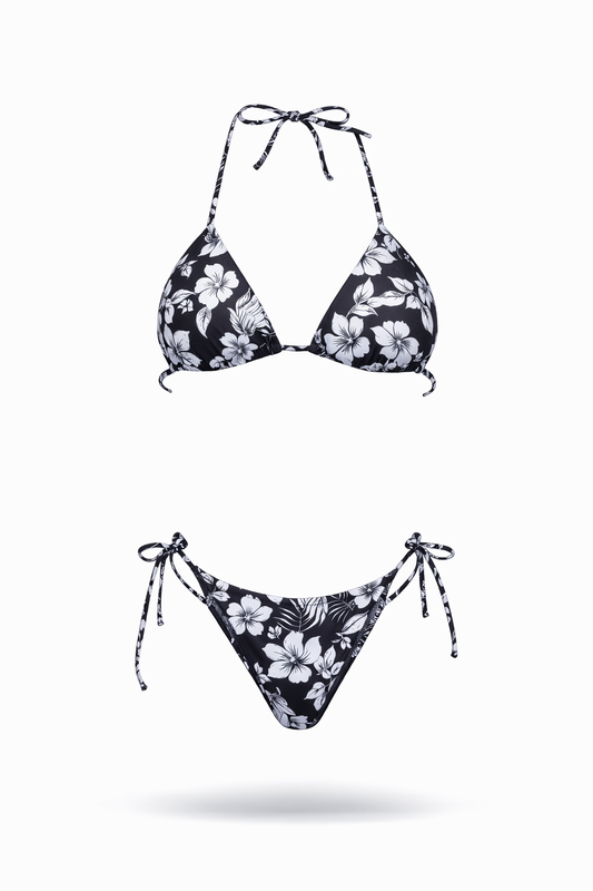 Midnight Hibiscus Bikini